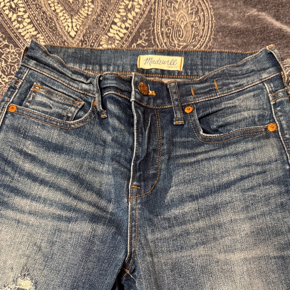 Madewell High Rise Denim Jeans in Classic Blue